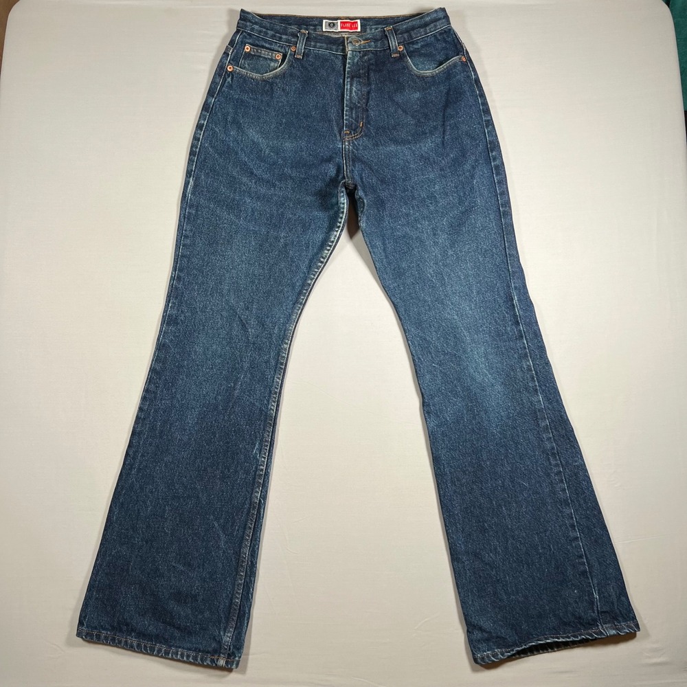 Arizona‎ Jean Co Womens Flare Leg Jeans Size 11 Blue High Rise